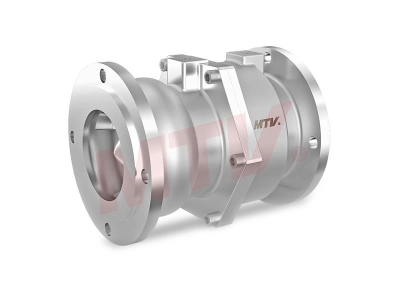 Válvula coaxial bridada neumática serie 602